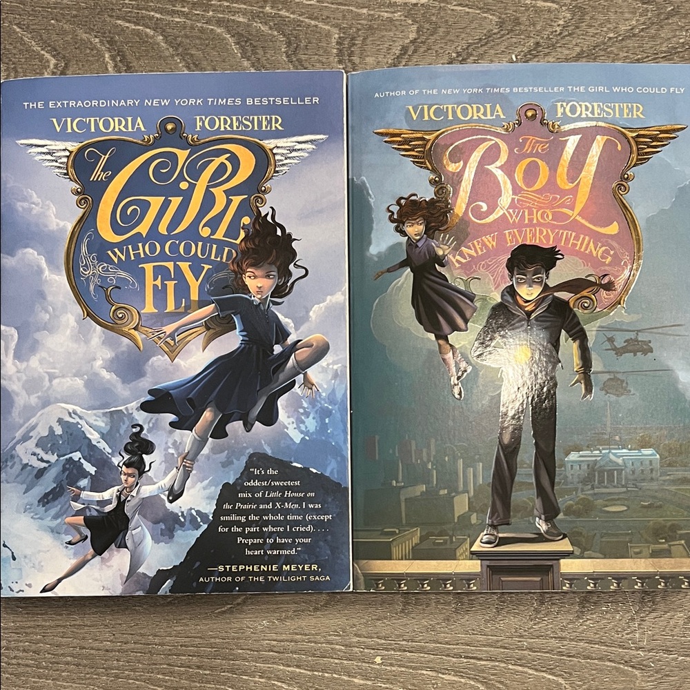 The Girl Who Could Fly and The Boy Who Knew Everything Books